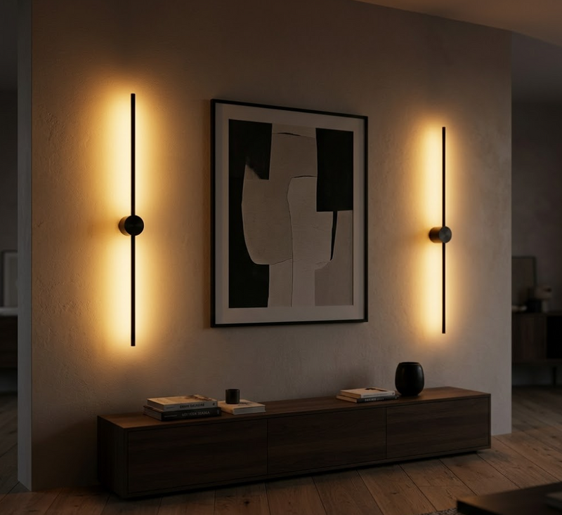 Slim LED Wall Light — Set of 2