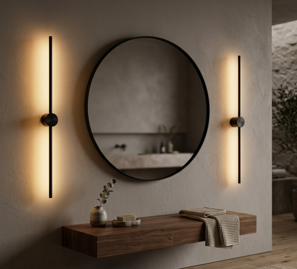 Slim LED Wall Light — Set of 2